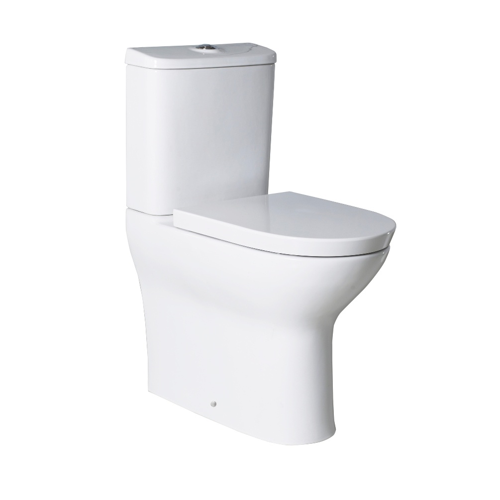 Product cut out image of the Roca Colina Close Coupled Back to Wall Comfort Height Toilet